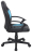 Кресло компьютерное BRABIX "Spark GM-201", экокожа, черное/голубое, 532505