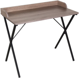 Стол на металлокаркасе BRABIX "LOFT CD-008", 900х500х780 мм, цвет морёный дуб, 641863