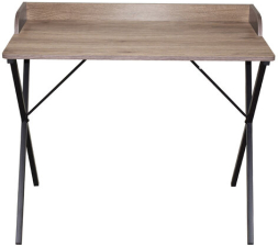 Стол на металлокаркасе BRABIX "LOFT CD-008", 900х500х780 мм, цвет морёный дуб, 641863