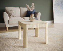 Стол журнальный Квадро (Дуб Галифакс Белый)