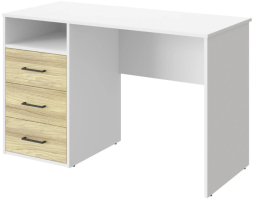 Стол Оскар ОС-21 белый структурный/блэквуд ячменный