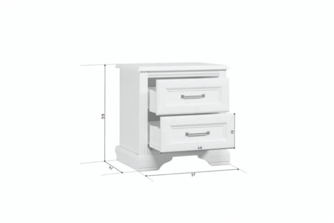 Тумба прикроватная KOM2S (Стилиус)