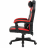 Кресло компьютерное CROMEX "Start GM-105", две подушки, экокожа, черное/красное, 532957