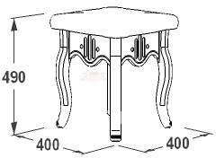 Банкетка Ольга 12 (МДФ)
