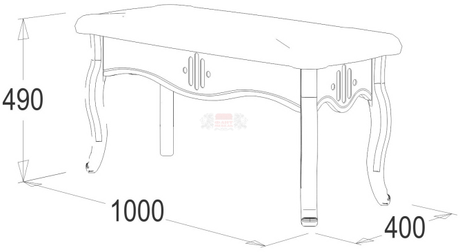 Банкетка Ольга 12 (МДФ)