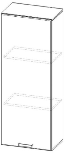 Пенал-надстройка 400 (296) Вельвет