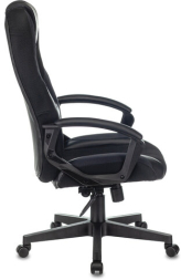 Кресло компьютерное ZOMBIE-9/BLACK, подушка, экокожа/ткань, черное, 1583706