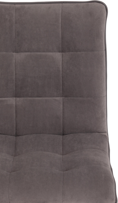 Кресло ZERO флок/кож/зам , серый/металлик, 29/C 36