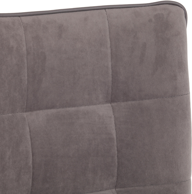 Кресло ZERO флок/кож/зам , серый/металлик, 29/C 36