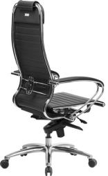 Кресло офисное МЕТТА &quot;SAMURAI&quot; K-1.04, рецик. кожа, черное