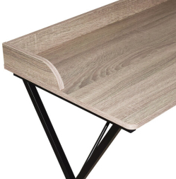 Стол на металлокаркасе BRABIX "LOFT CD-008", 900х500х780 мм, цвет дуб антик, 641864