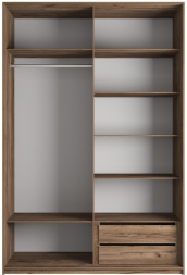 Шкаф-купе Эста 2-х дверный (ЛДСП) Крафт табачный