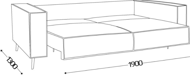 Диван прямой Лофт 2