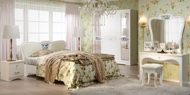 Спальня Ольга 12 (МДФ) комплект 1