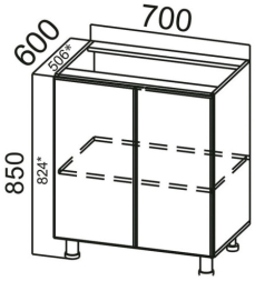 Стол-рабочий С700 Бостон