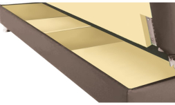 Диван мягкий раскладной "Модесто", 1900х900х820 мм, экокожа, коричневый