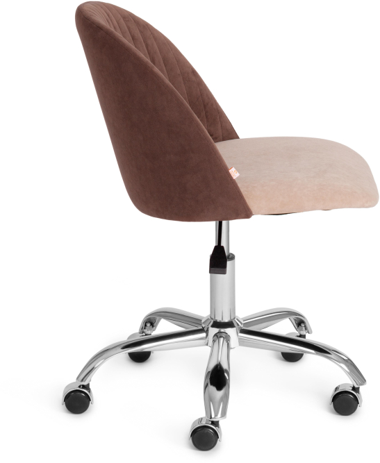 Кресло MELODY флок , коричневый/бежевый, 6/7