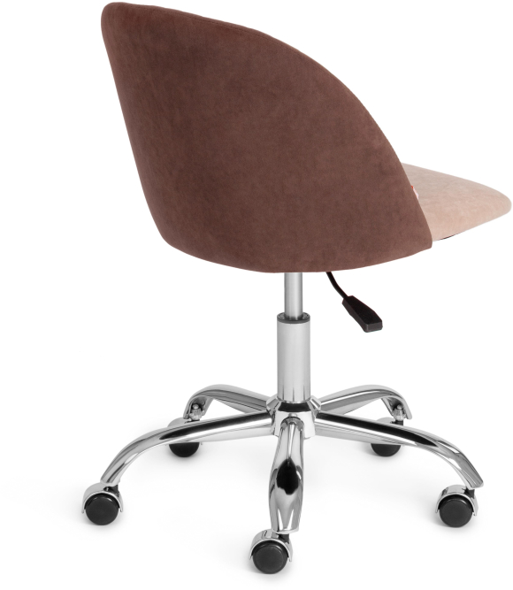 Кресло MELODY флок , коричневый/бежевый, 6/7