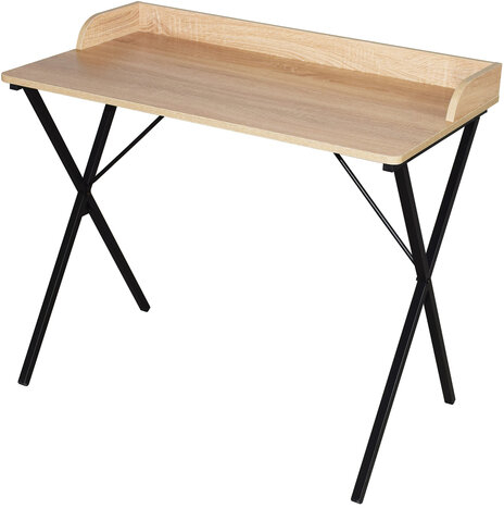 Стол на металлокаркасе BRABIX "LOFT CD-008", 900х500х780 мм, цвет дуб натуральный, 641865