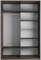 Шкаф-купе Эста 2-х дверный (ЛДСП) Венге Мали