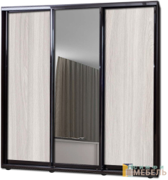 Шкаф купе 3х дв Комби 1 Ясень шимо светлый|Зеркало