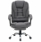 Кресло офисное CROMEX "Chill MS-005", с функцией вибромассажа, подножка, ткань, серое, 532959