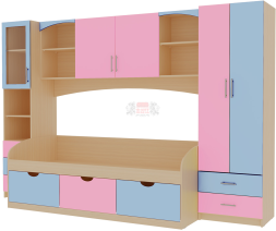 Детская "Омега 7" (МДФ) комплект 2