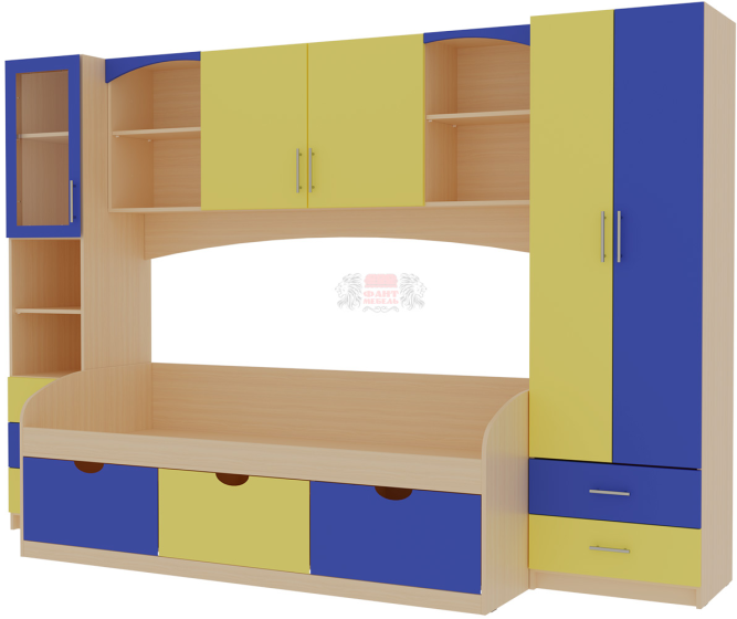 Детская &quot;Омега 7&quot; (МДФ) комплект 2