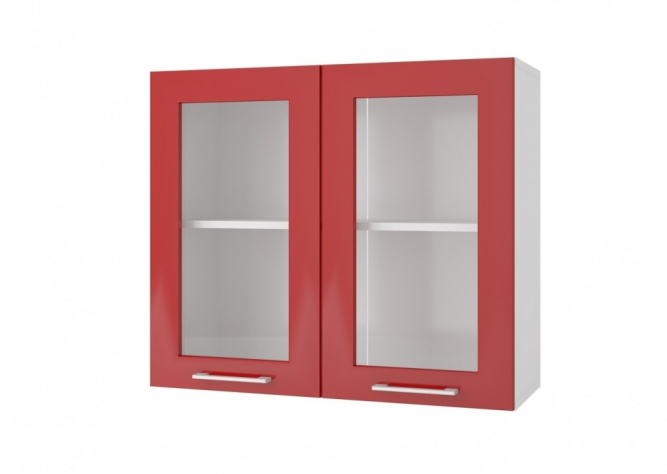 Шкаф навесной 800 мм (витрина) Люкс