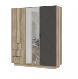 Шкаф 3х-створчатый ШК 01 Даллас