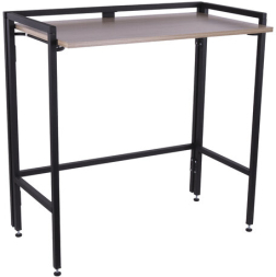 Стол BRABIX "Smart CD-009", 800х455х795 мм, ЛОФТ, складной, металл/ЛДСП дуб, каркас черный, 641874