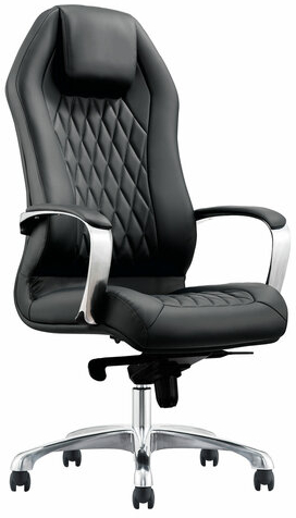 Кресло BRABIX PREMIUM Aurus EX-705, мультиблок, алюминий, экокожа, черное, 532928