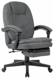 Кресло офисное CH-868MSG-F, синхромеханизм, подставка для ног, ткань, серое, 1998751