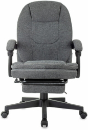 Кресло офисное CH-868MSG-F, синхромеханизм, подставка для ног, ткань, серое, 1998751