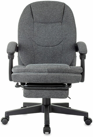 Кресло офисное CH-868MSG-F, синхромеханизм, подставка для ног, ткань, серое, 1998751