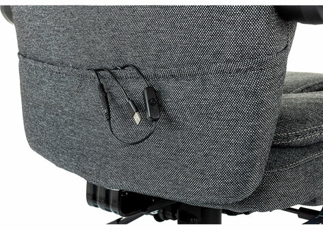 Кресло офисное CH-868MSG-F, синхромеханизм, подставка для ног, ткань, серое, 1998751