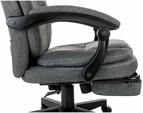 Кресло офисное CH-868MSG-F, синхромеханизм, подставка для ног, ткань, серое, 1998751