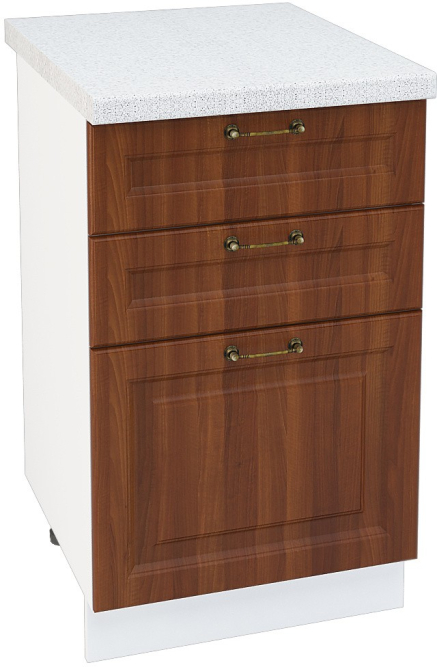 Шкаф нижний 3 ящика Кухня Ницца ШН3Я 500