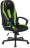 Кресло компьютерное ZOMBIE-9/BL+SD, подушка, экокожа/ткань, черное/зеленое, 1583709