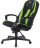 Кресло компьютерное ZOMBIE-9/BL+SD, подушка, экокожа/ткань, черное/зеленое, 1583709