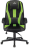 Кресло компьютерное ZOMBIE-9/BL+SD, подушка, экокожа/ткань, черное/зеленое, 1583709