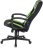 Кресло компьютерное ZOMBIE-9/BL+SD, подушка, экокожа/ткань, черное/зеленое, 1583709