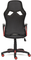 Кресло RUNNER кож/зам/ткань, черный/красный, 36-6/08/12