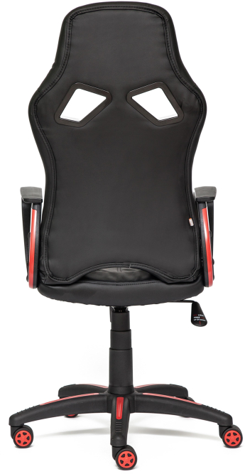Кресло RUNNER кож/зам/ткань, черный/красный, 36-6/08/12