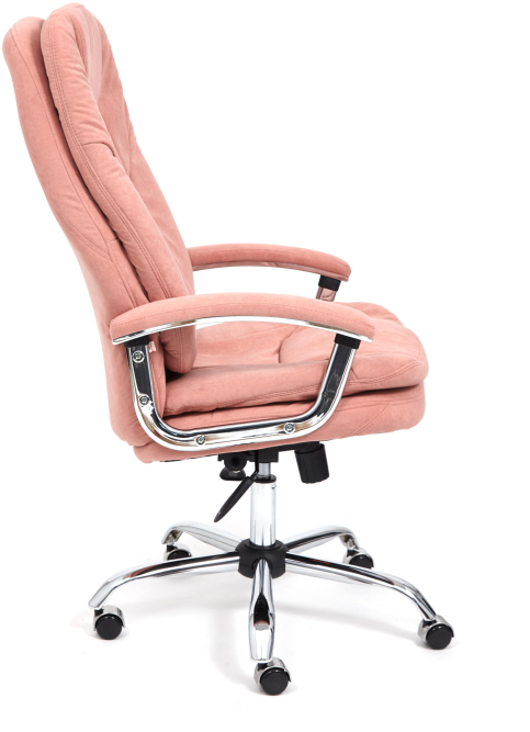 Кресло SOFTY LUX флок , розовый, 137