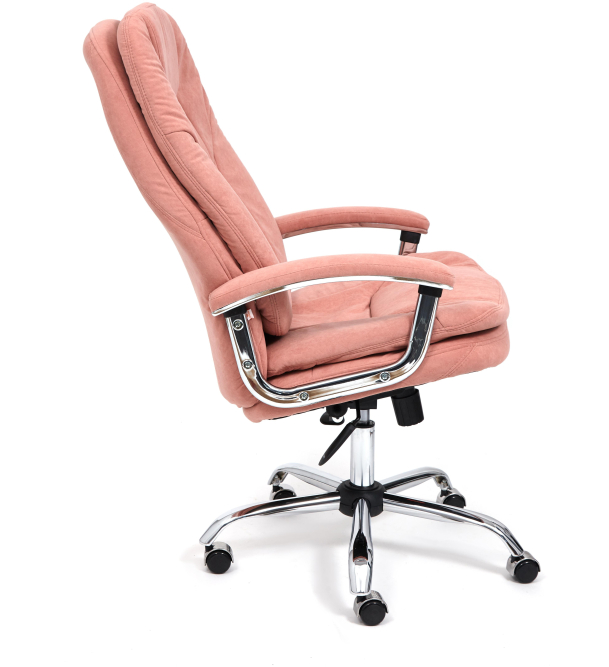 Кресло SOFTY LUX флок , розовый, 137