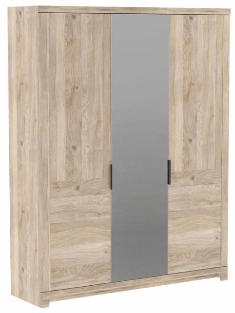 Шкаф 3-х дверный широкий зеркальный Юта