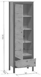 Шкаф Лофт REG1D1S