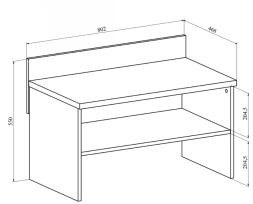 Тумба под чемодан для гостиниц Виктория ВИ-17