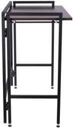 Стол BRABIX "Smart CD-009", 800х455х795 мм, ЛОФТ, складной, металл/ЛДСП ясень, каркас черный, 641875